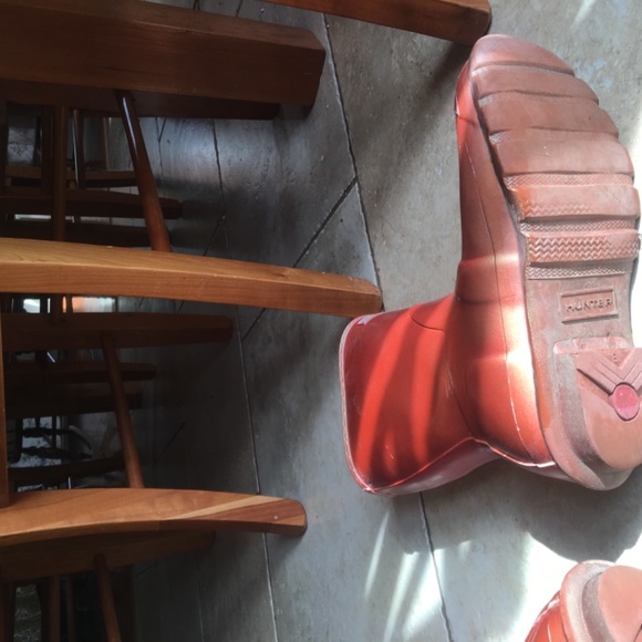 hunter iridescent boots coral - Picture 6 of 9